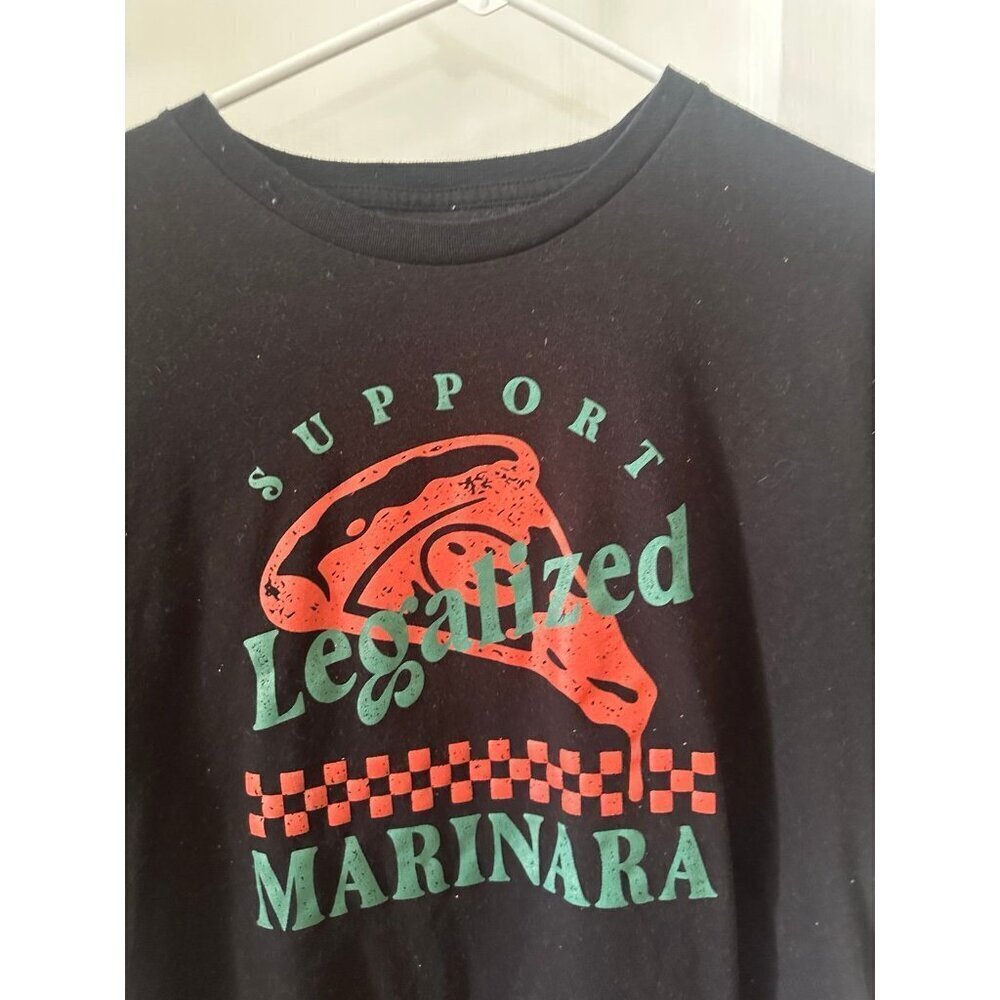 Support legalized marinara men’s size large T-shirt - Picture 3 of 6